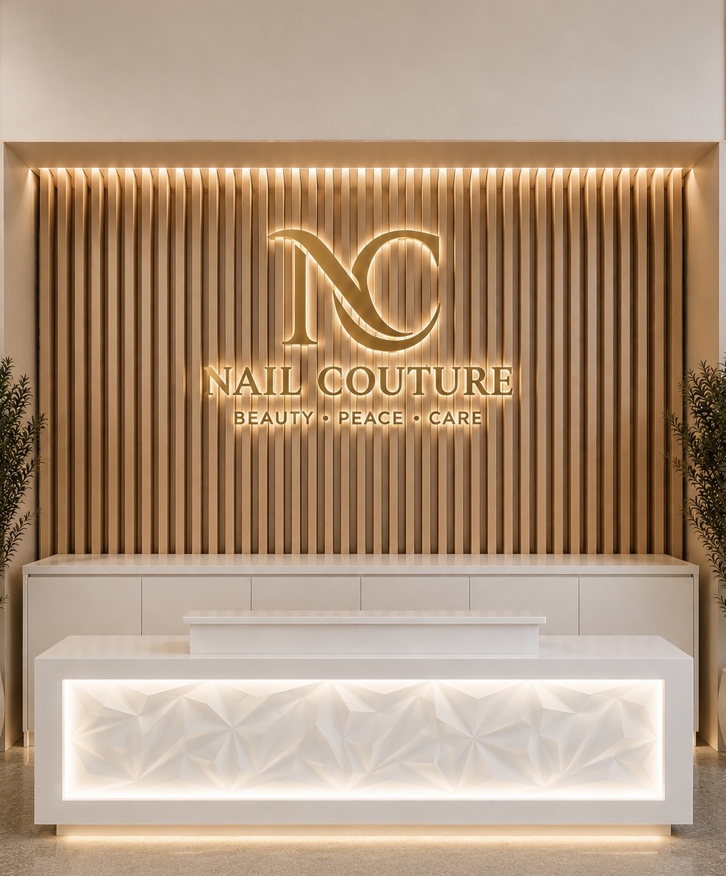 Nail Couture luxury salon reception
